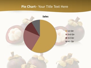 Fruit Garcinia Mangostana Ripe PowerPoint Template