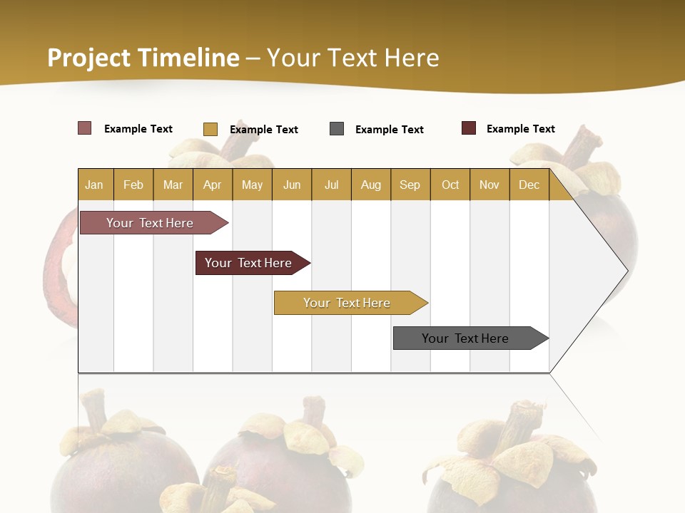 Fruit Garcinia Mangostana Ripe PowerPoint Template