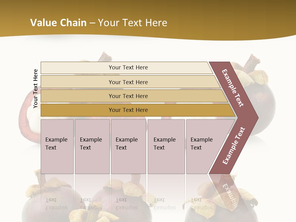 Fruit Garcinia Mangostana Ripe PowerPoint Template
