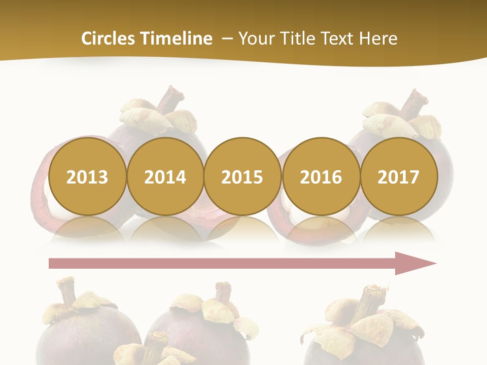 Fruit Garcinia Mangostana Ripe PowerPoint Template