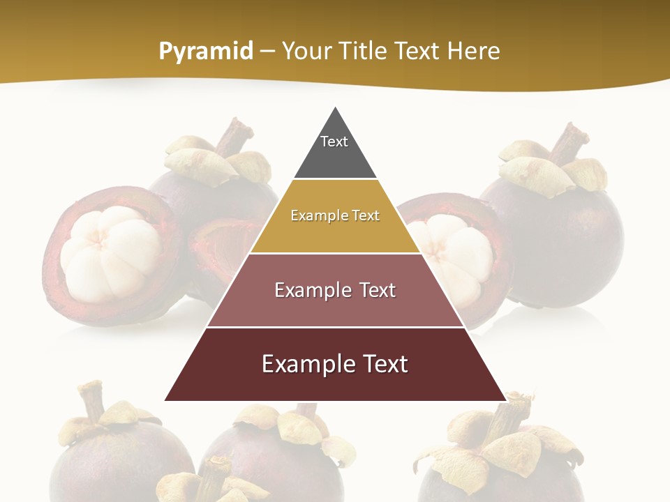 Fruit Garcinia Mangostana Ripe PowerPoint Template