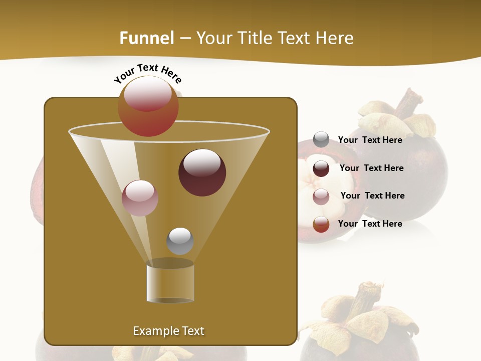 Fruit Garcinia Mangostana Ripe PowerPoint Template