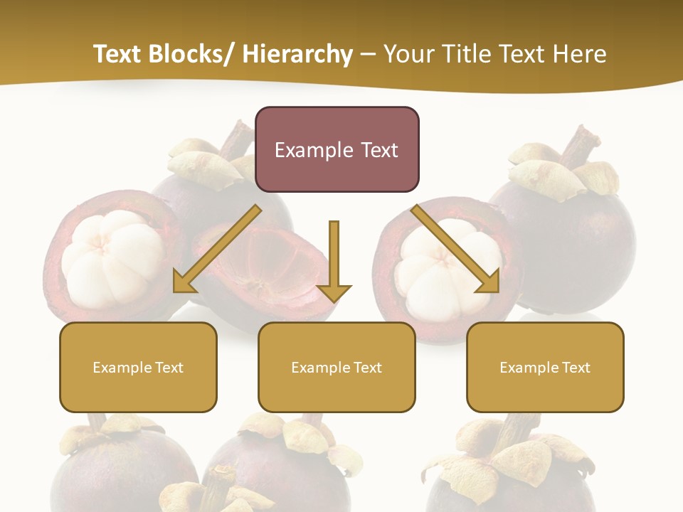 Fruit Garcinia Mangostana Ripe PowerPoint Template