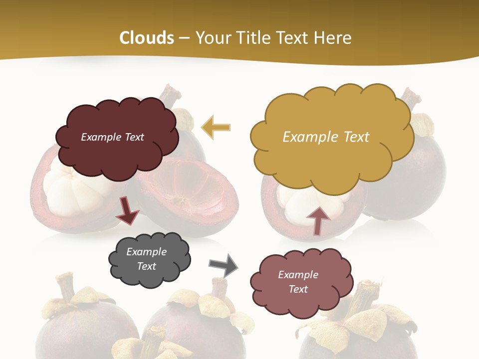 Fruit Garcinia Mangostana Ripe PowerPoint Template