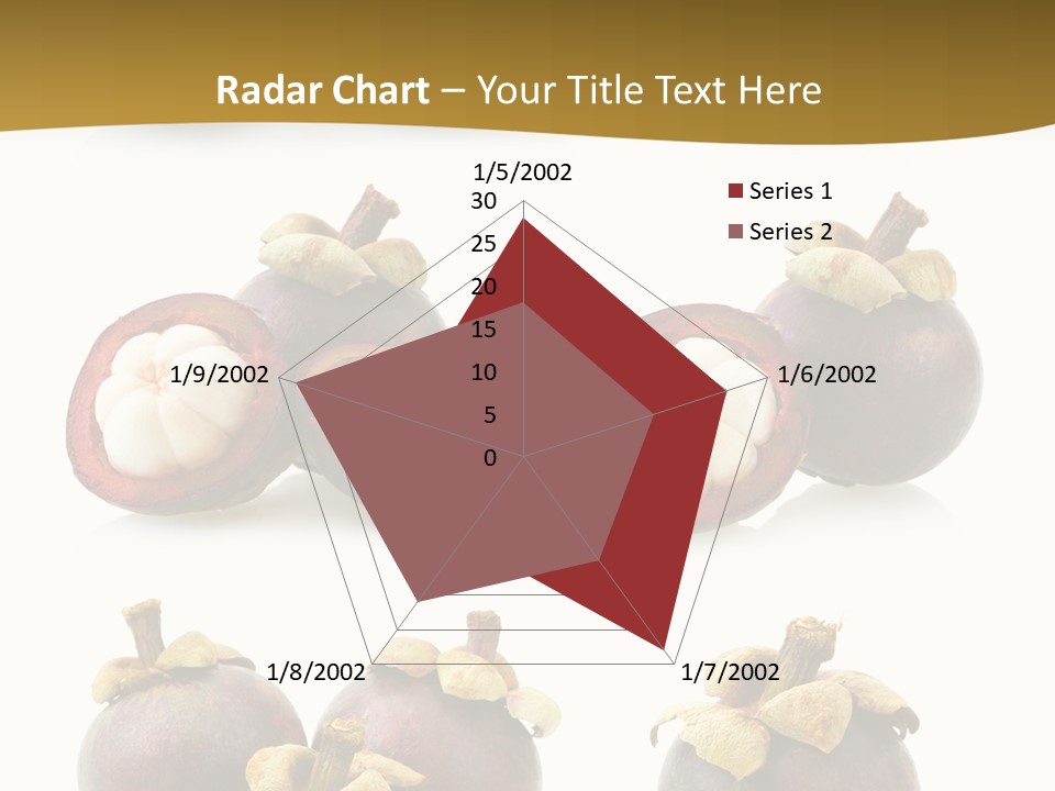 Fruit Garcinia Mangostana Ripe PowerPoint Template