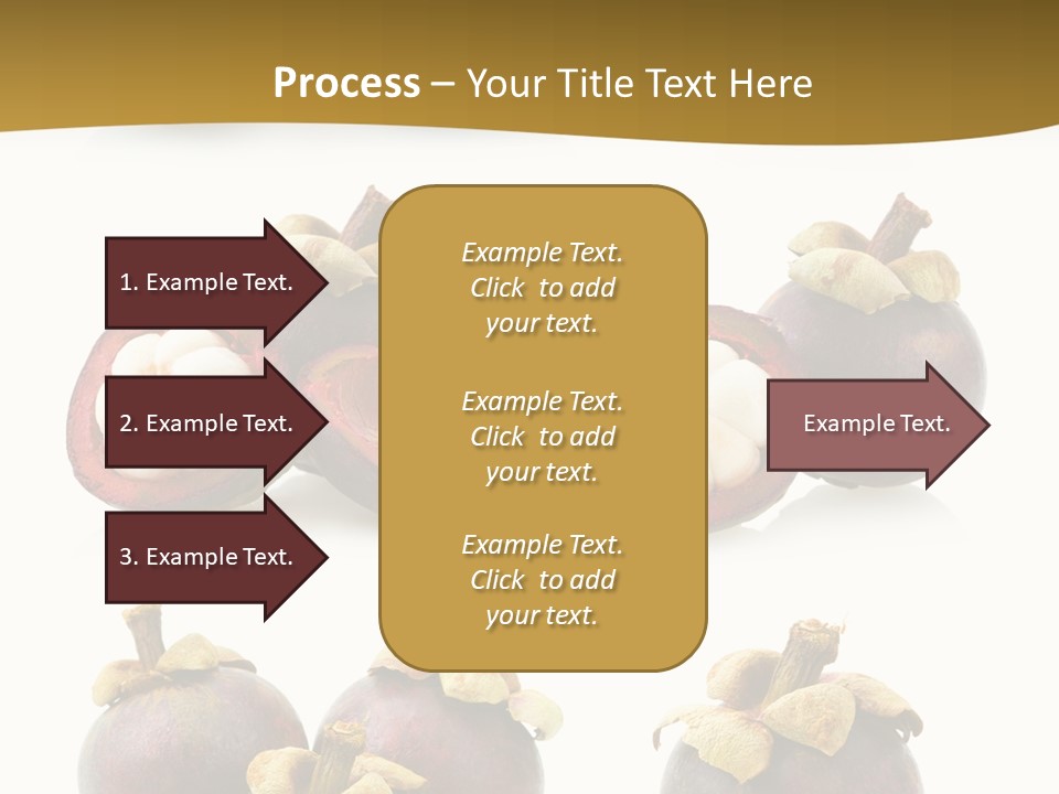 Fruit Garcinia Mangostana Ripe PowerPoint Template