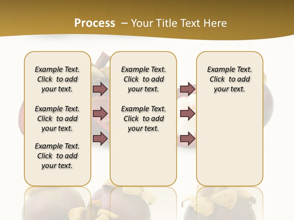 Fruit Garcinia Mangostana Ripe PowerPoint Template