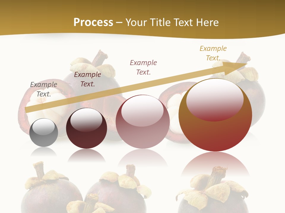 Fruit Garcinia Mangostana Ripe PowerPoint Template