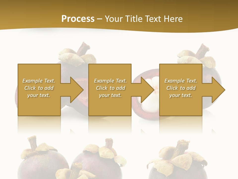 Fruit Garcinia Mangostana Ripe PowerPoint Template