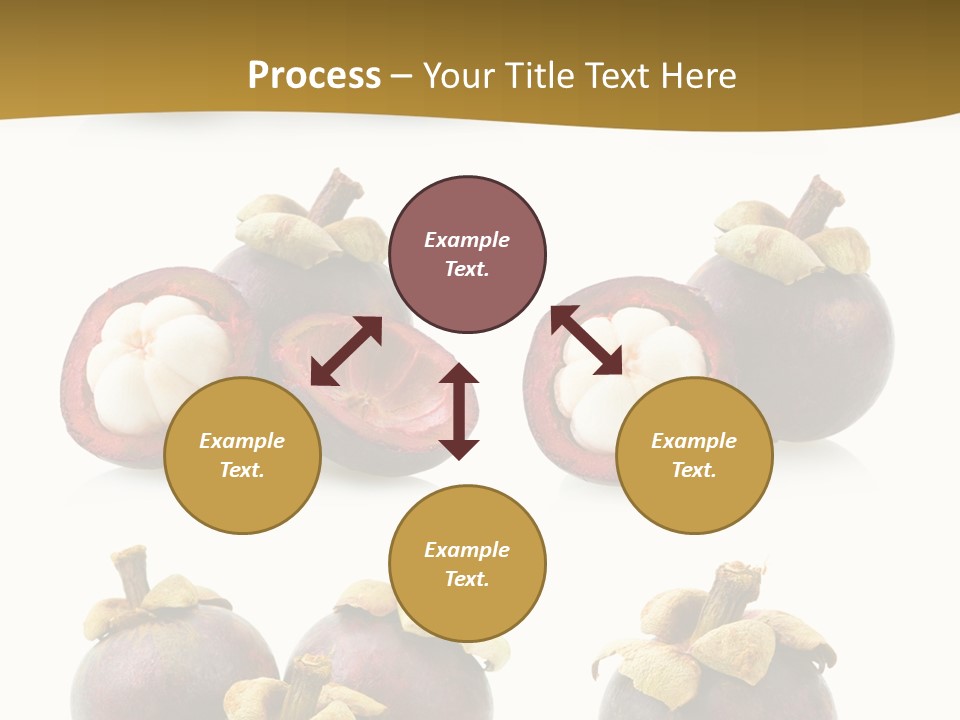 Fruit Garcinia Mangostana Ripe PowerPoint Template