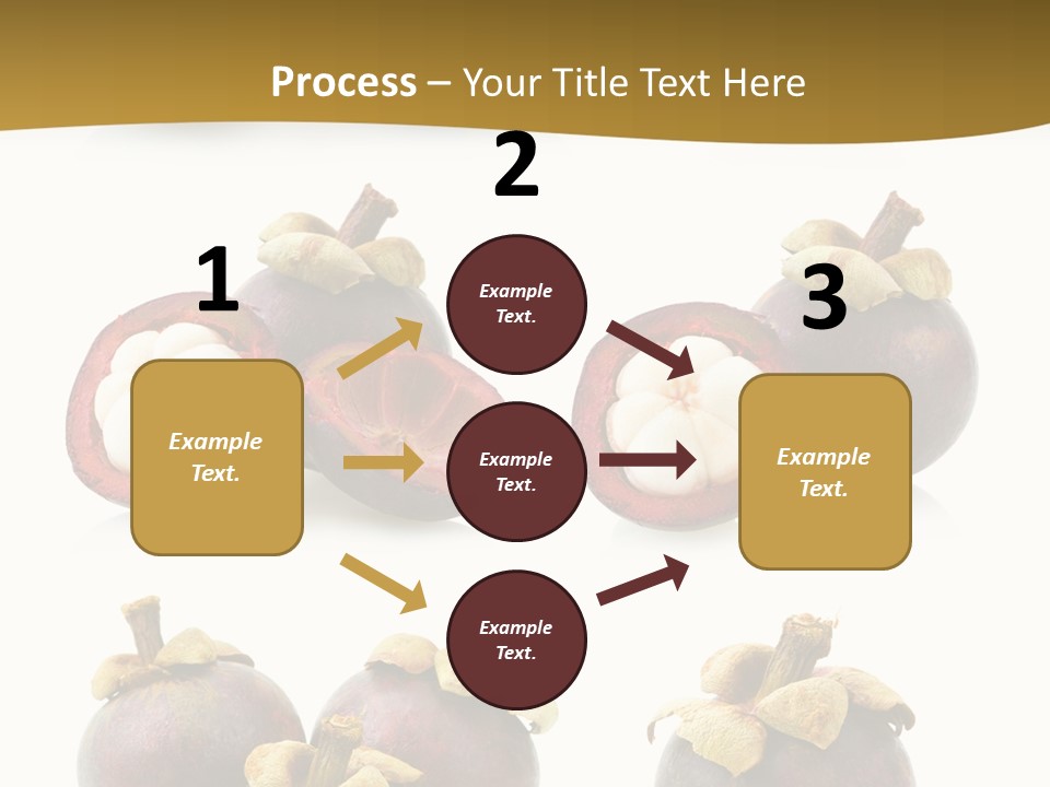 Fruit Garcinia Mangostana Ripe PowerPoint Template