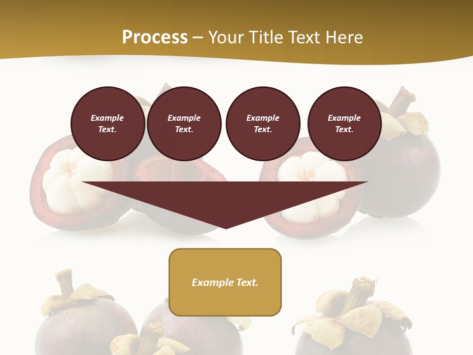 Fruit Garcinia Mangostana Ripe PowerPoint Template