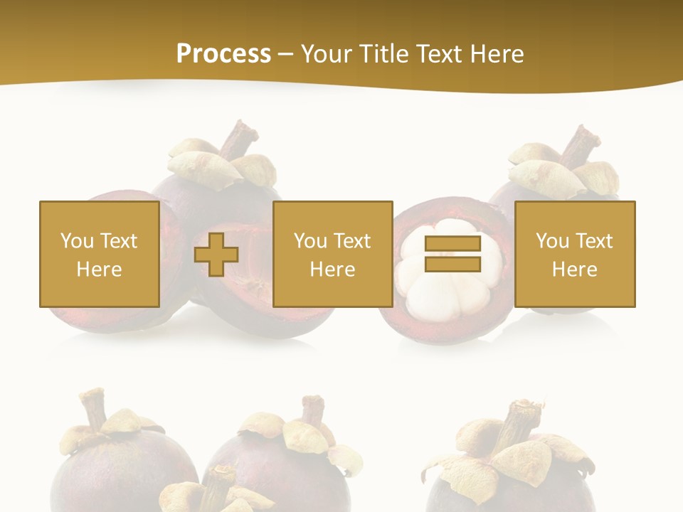 Fruit Garcinia Mangostana Ripe PowerPoint Template