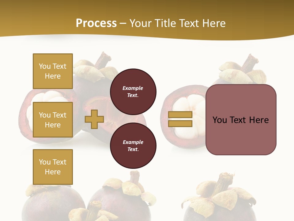 Fruit Garcinia Mangostana Ripe PowerPoint Template