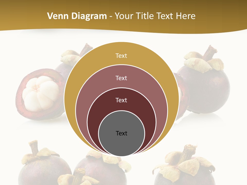 Fruit Garcinia Mangostana Ripe PowerPoint Template