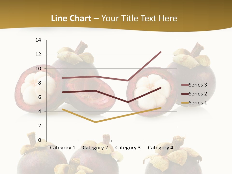 Fruit Garcinia Mangostana Ripe PowerPoint Template