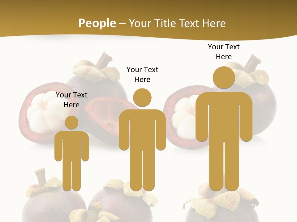 Fruit Garcinia Mangostana Ripe PowerPoint Template