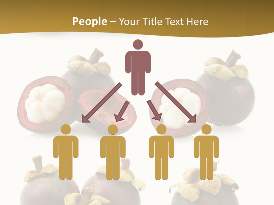 Fruit Garcinia Mangostana Ripe PowerPoint Template