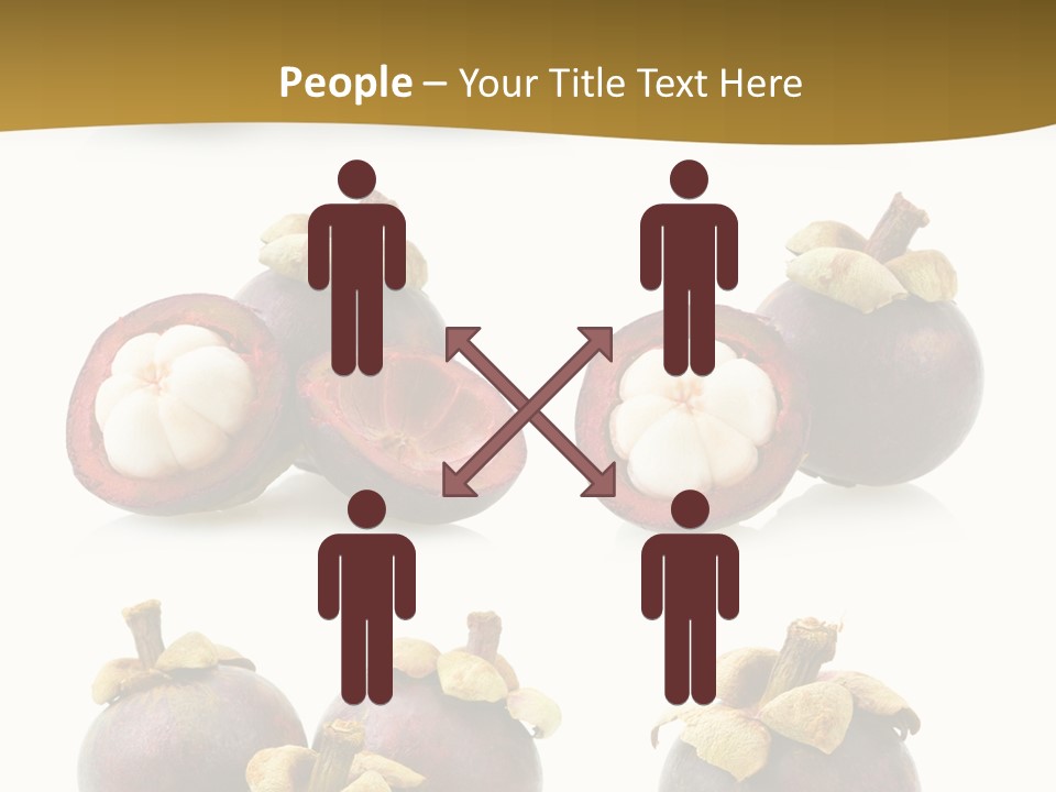 Fruit Garcinia Mangostana Ripe PowerPoint Template