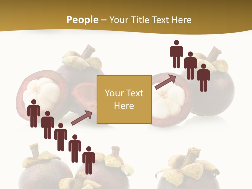 Fruit Garcinia Mangostana Ripe PowerPoint Template