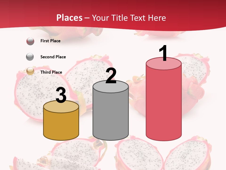 White Food Ripe PowerPoint Template