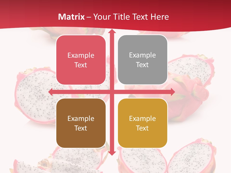 White Food Ripe PowerPoint Template