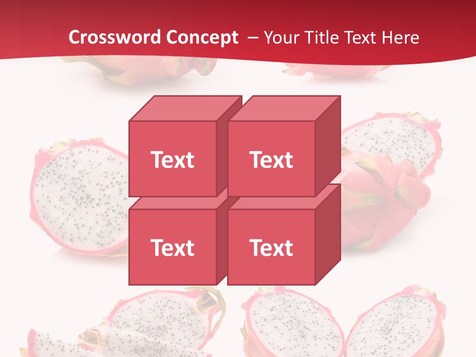 White Food Ripe PowerPoint Template