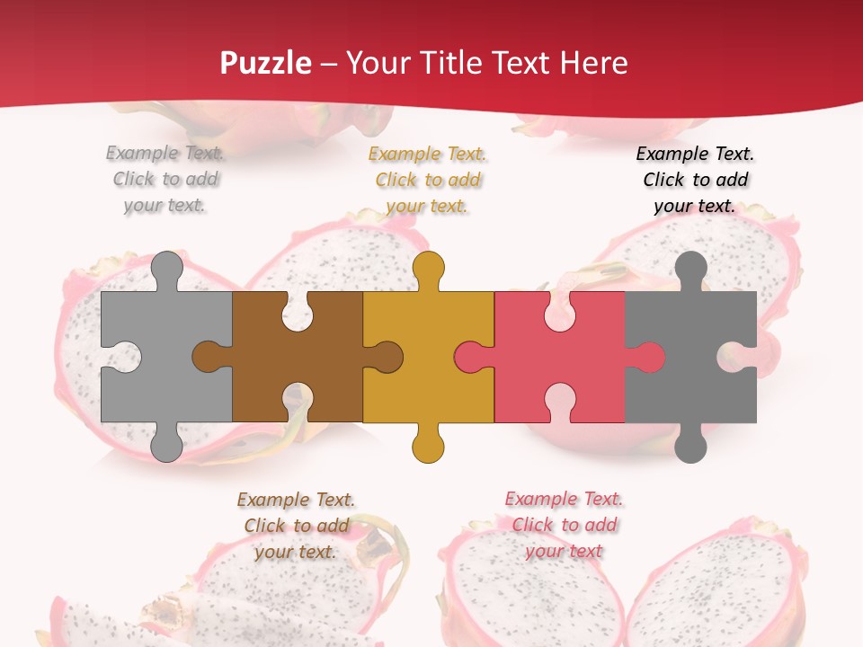 White Food Ripe PowerPoint Template