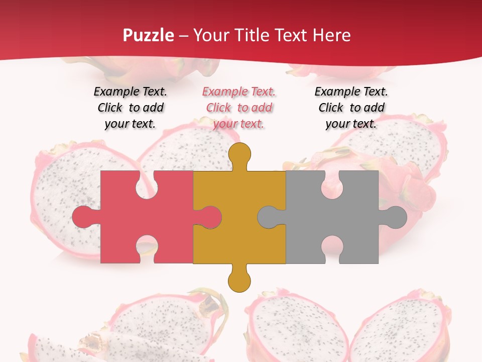 White Food Ripe PowerPoint Template