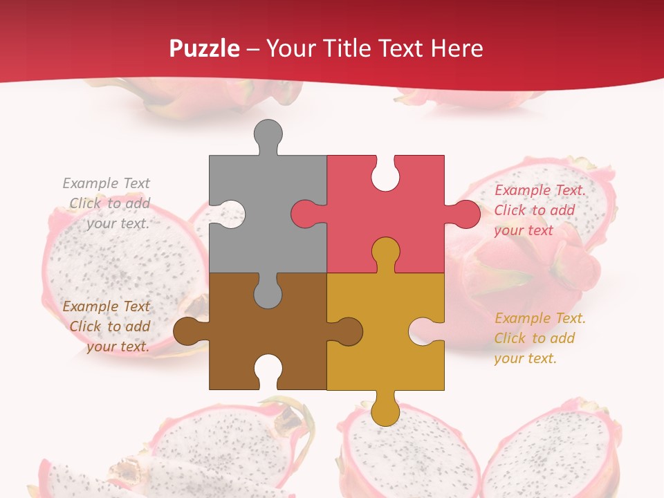 White Food Ripe PowerPoint Template