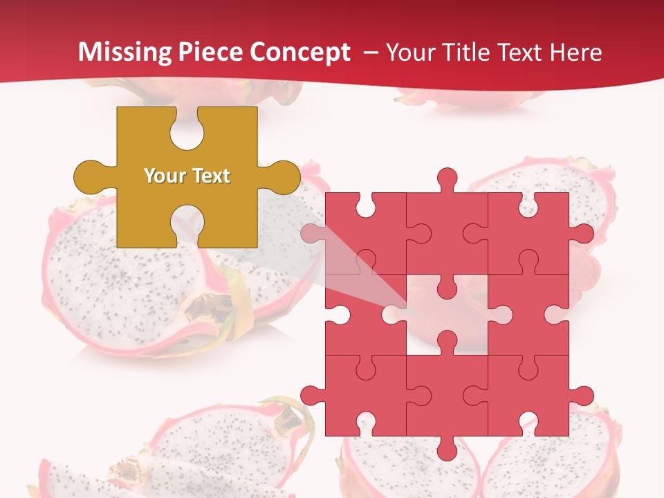 White Food Ripe PowerPoint Template