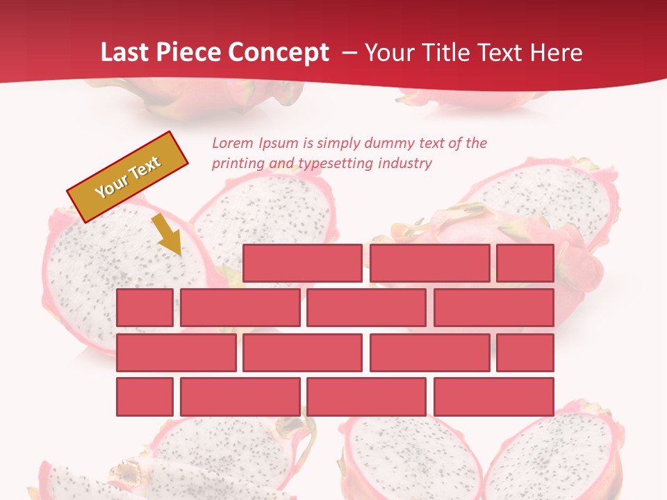 White Food Ripe PowerPoint Template