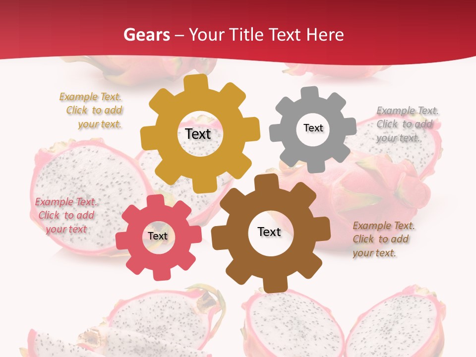 White Food Ripe PowerPoint Template