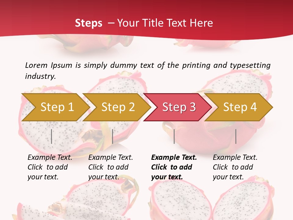 White Food Ripe PowerPoint Template