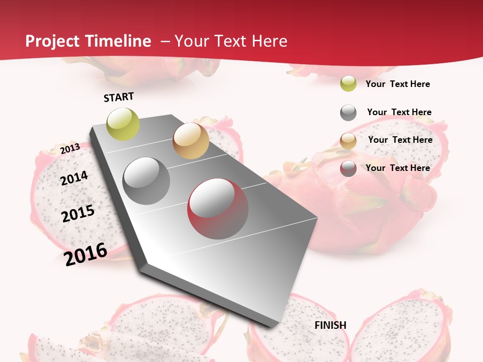 White Food Ripe PowerPoint Template