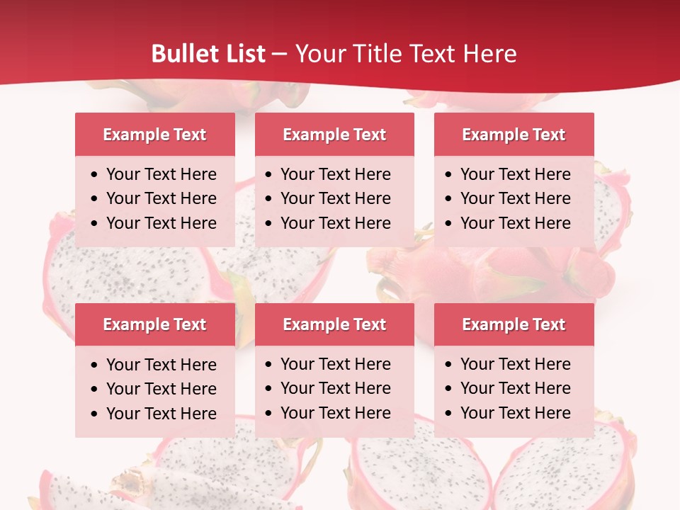 White Food Ripe PowerPoint Template