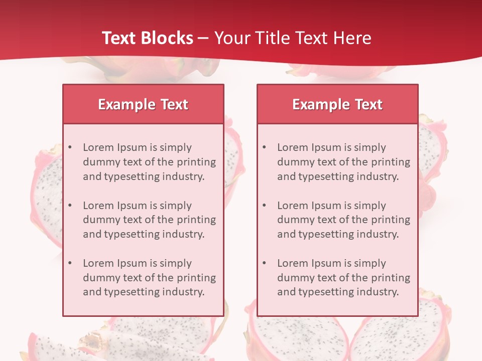 White Food Ripe PowerPoint Template