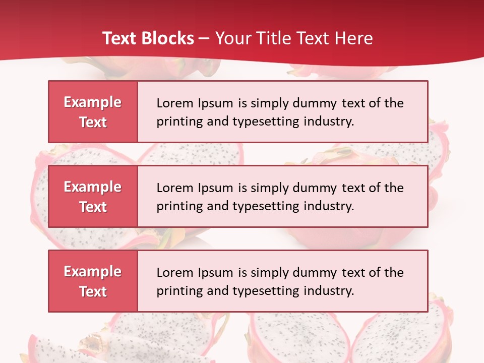 White Food Ripe PowerPoint Template