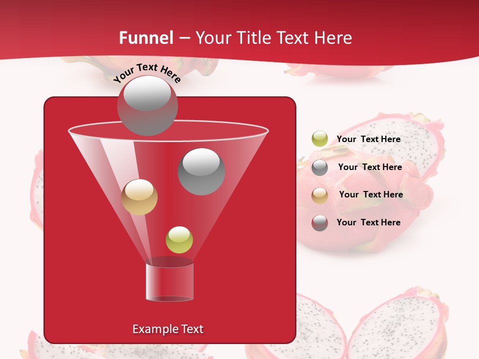 White Food Ripe PowerPoint Template