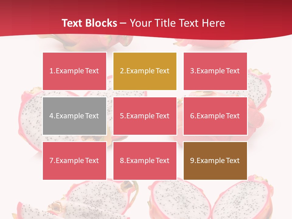 White Food Ripe PowerPoint Template