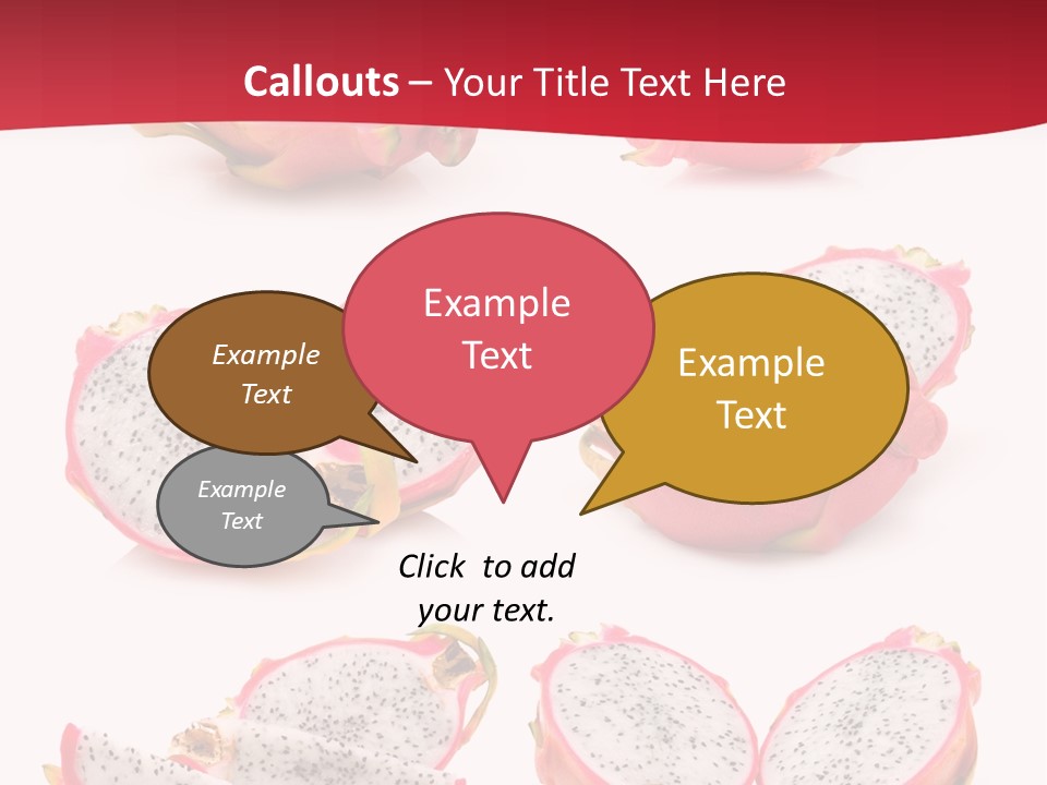 White Food Ripe PowerPoint Template