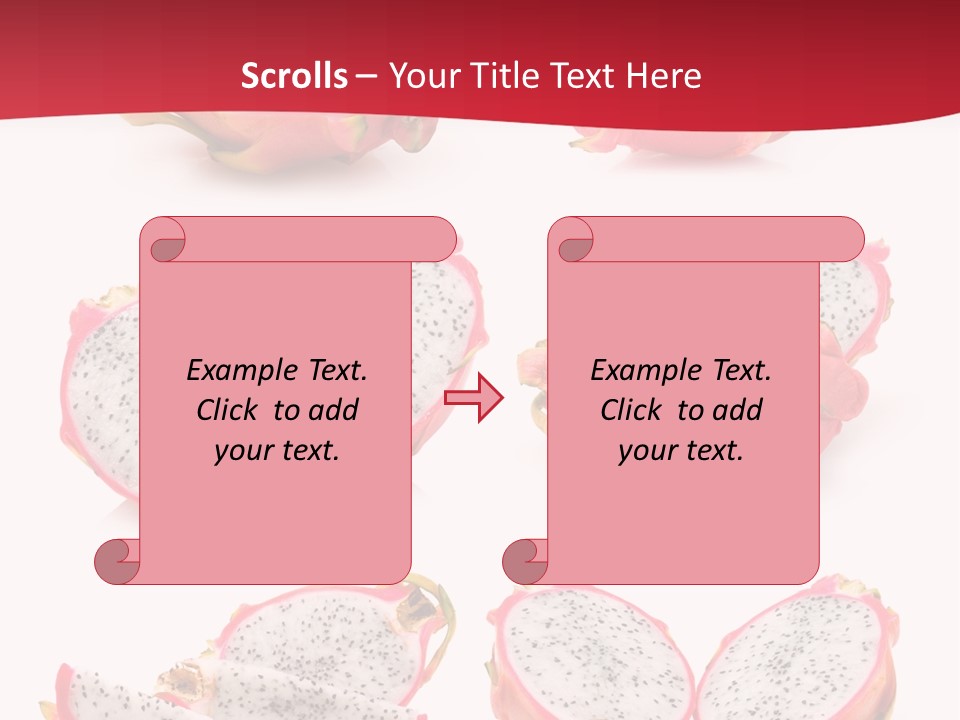 White Food Ripe PowerPoint Template