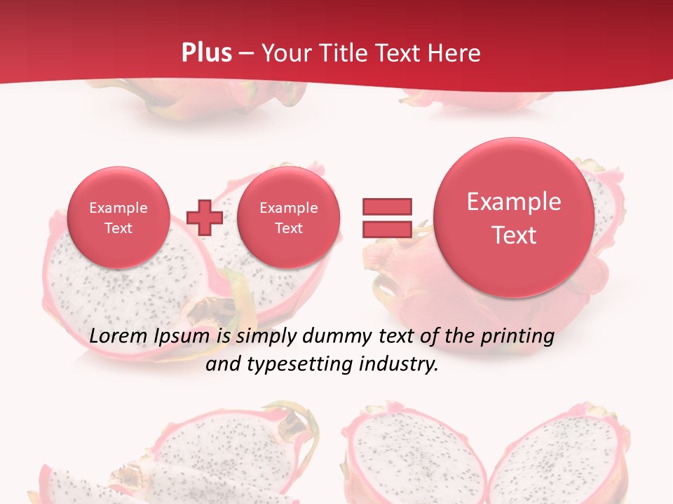 White Food Ripe PowerPoint Template