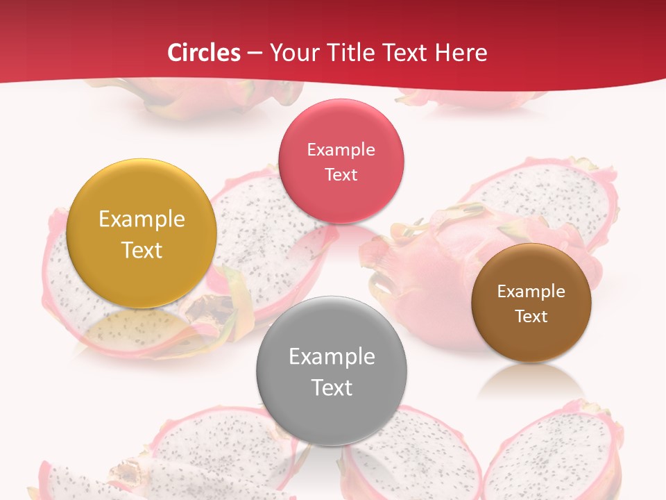 White Food Ripe PowerPoint Template