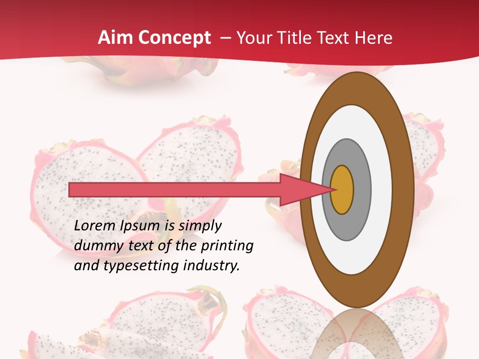 White Food Ripe PowerPoint Template