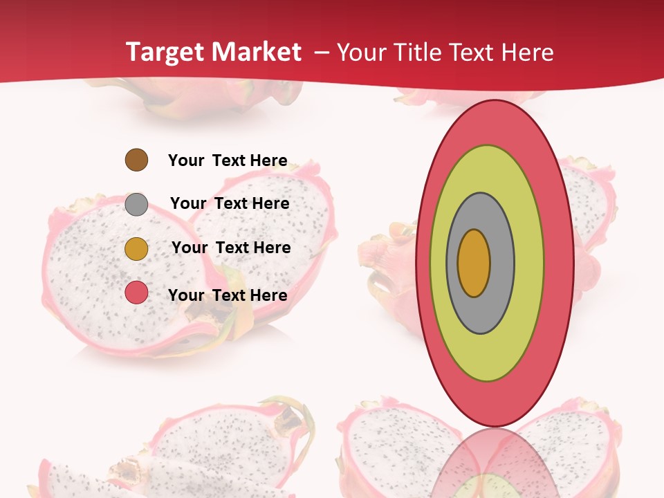 White Food Ripe PowerPoint Template