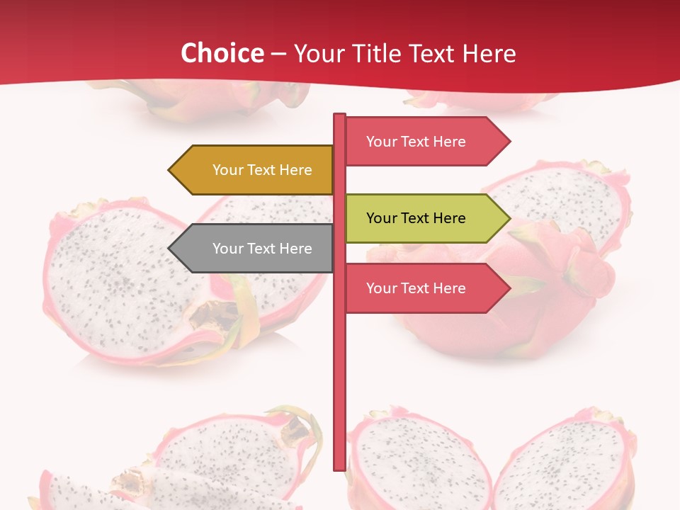 White Food Ripe PowerPoint Template