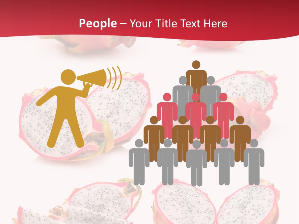 White Food Ripe PowerPoint Template