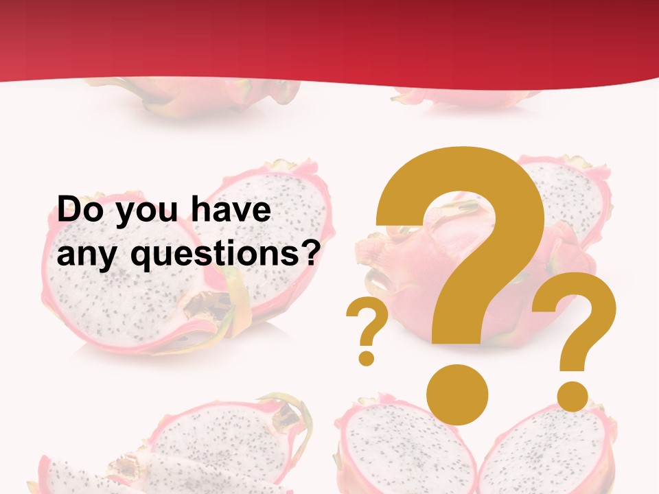 White Food Ripe PowerPoint Template