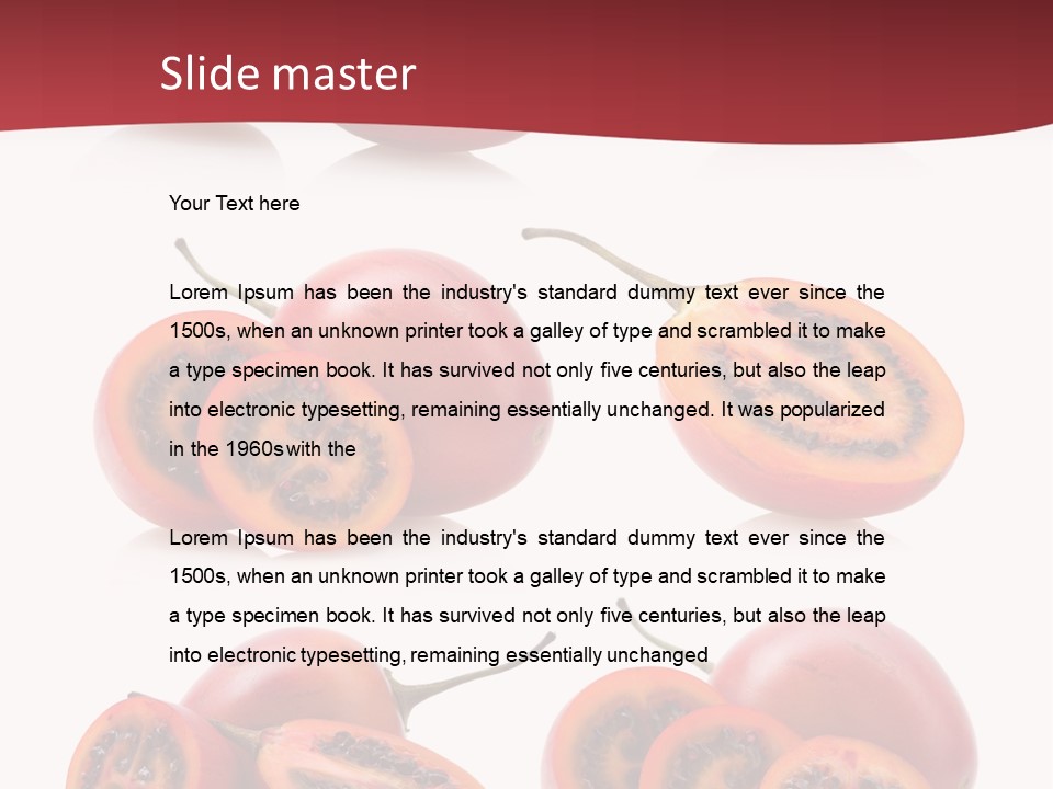 Fresh Cut Vegetable PowerPoint Template